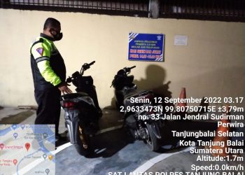 Satlantas Polres Tanjungbalai Tindak Tegas Aksi Balap Liar dan Ugal - Ugalan