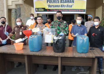 4 Pelaku Penimbun Solar Bersubsidi di Asahan Diamankan