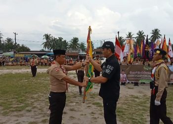 Kakwarcab Asahan Sambut Kirab Tangkal Napza Kwardasu 2022 di Meranti