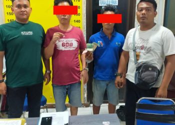 Dua Pria Pengedar Sabu, Diringkus Personel Polsek Simpang Empat Asahan