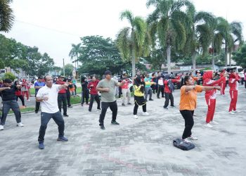 Pemkab Asahan Gelar Senam Massal