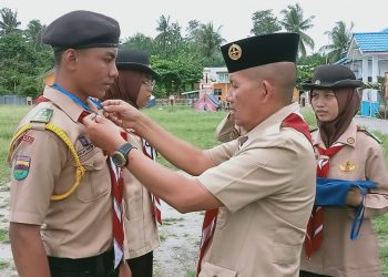 Kwartir Ranting Meranti Gelar Perkemahan Raimuna dan pelantikan DKR