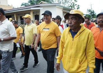 Sambut HUT ke 58 Partai Golkar, Wabup Asahan Lepas Peserta Gerak Jalan Sehat