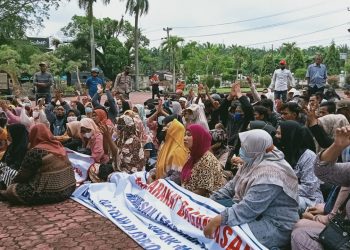 Tuntut Keadilan di Pemilihan Cakades, Warga Demo ke Kantor Bupati Asahan