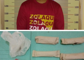 (Zatam/Taslab News)  Tersangka dan barang bukti diamankan di Mapolres Tapanuli Tengah.                                                