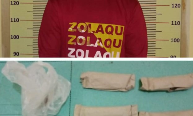 (Zatam/Taslab News)  Tersangka dan barang bukti diamankan di Mapolres Tapanuli Tengah.                                                