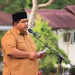 Zaid Harahap saat memimpin apel bersama sejumlah ASN.