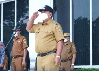 Wakil Bupati Asahan Pimpin Apel Gabungan .