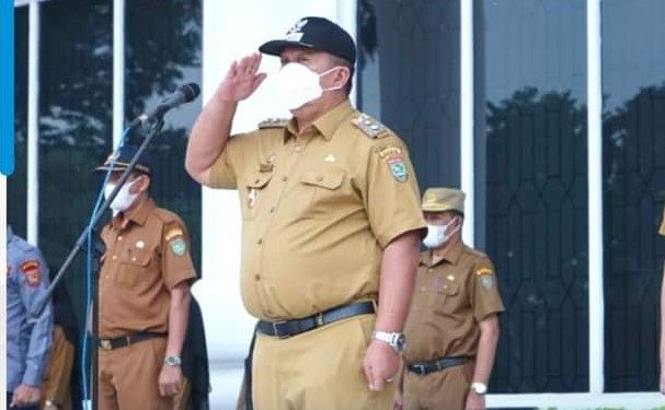 Wakil Bupati Asahan Pimpin Apel Gabungan .