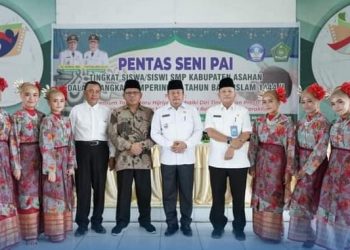 Asisten Perekonomian dan Pembangunan Pemkab Asahan Buka Pentas Seni PAI Tingkat SMP 