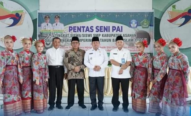 Asisten Perekonomian dan Pembangunan Pemkab Asahan Buka Pentas Seni PAI Tingkat SMP