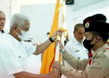 Bupati Asahan Lepas Kontingen Jambore Nasional ke XI Tahun 2022 di Cibubur