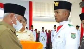 Ini Pesan Bupati Asahan saat Kukuhkan Paskibra Tahun 2022.