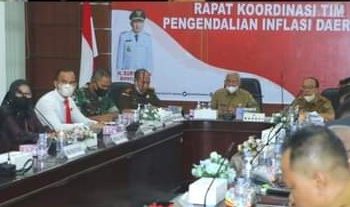 Bupati Asahan Ikuti Rapat Koordinasi Nasional Pengendalian Inflasi Tahun 2022 secara Virtual