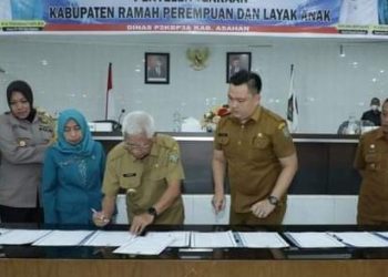 Bupati Asahan Teken Deklarasi Komitmen Penyelenggaraan Kabupaten Ramah Perempuan dan Layak Anak