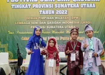 Para Kafilah Festival Seni Qasidah Kabupaten Asahan Raih Peringkat Ke-5 di Tingkat Sumut