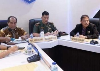 Wakil Bupati Dengarkan Paparkan Rencana TMMD ke-115 TA 2022 dar Dandim 0208