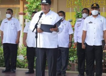 Ini Pesan Wakil Bupati Asahan saat jadi Irup di UPTD SMP I Kisaran