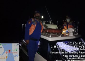 Cegah Pengiriman PMI Ilegal, Satpolairud Polres Tanjungbalai Rutin Lakukan Patroli