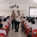 Kanit Idik-I IPTU Eko Sanjaya, SH MH saat melakukan sosialisasi anti Narkoba di Lingkungan Sekolah di Labuhanbatu.