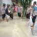 Polsek Pagar Merbau Bersama TNI Dirikan Dapur Umum Korban Banjir
