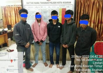 5 Remaja Geng Motor Diamankan Personel Polsek Kota Kisaran
