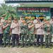 Jaga sinergritas TNI-POLRI, Polsek Kisaran Kota Apel bersama Danramil 18 Meranti