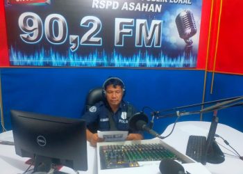 Jelang Ops Lilin 2022, Humas Polres Asahan Lakukan Sosialisasi Lewat Radio RSPD 