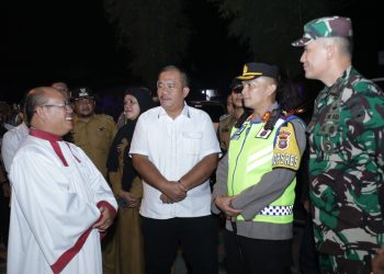 Wakil Bupati Asahan Bersama Forkopimda Pantau Pengamanan Gereja
