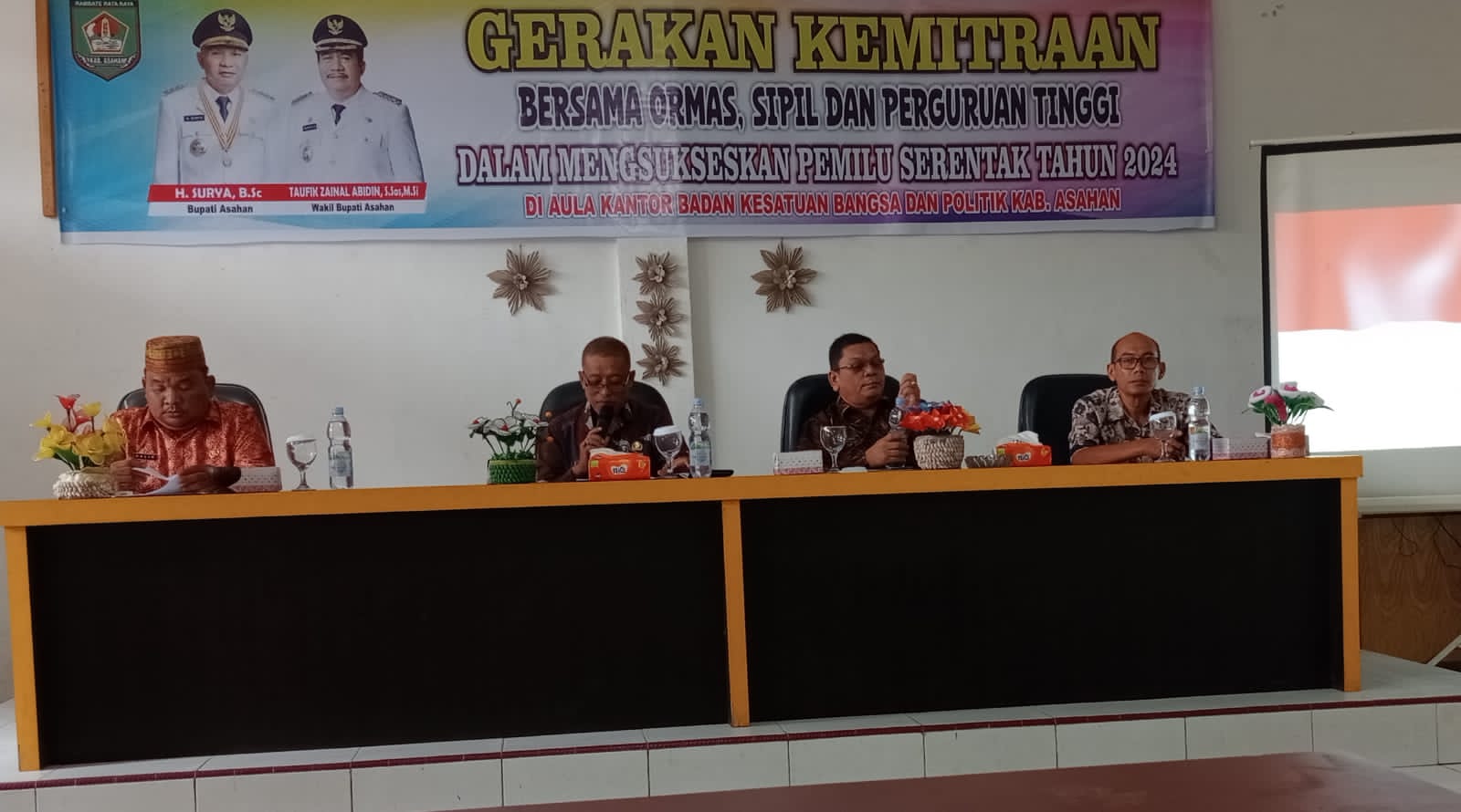 Kesbanpol Asahan Gelar Pertemuan dengan Ormas untuk Menyukseskan Pemilu 2024