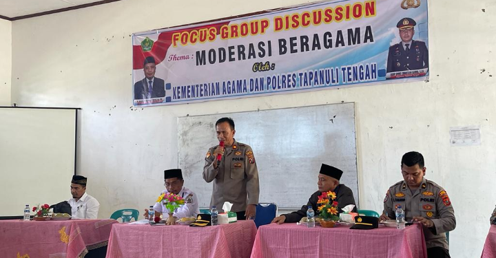 (Zatam/Taslab News) Diskusi moderasi beragama yang digelar Polres Tapteng bersama Kemenag.