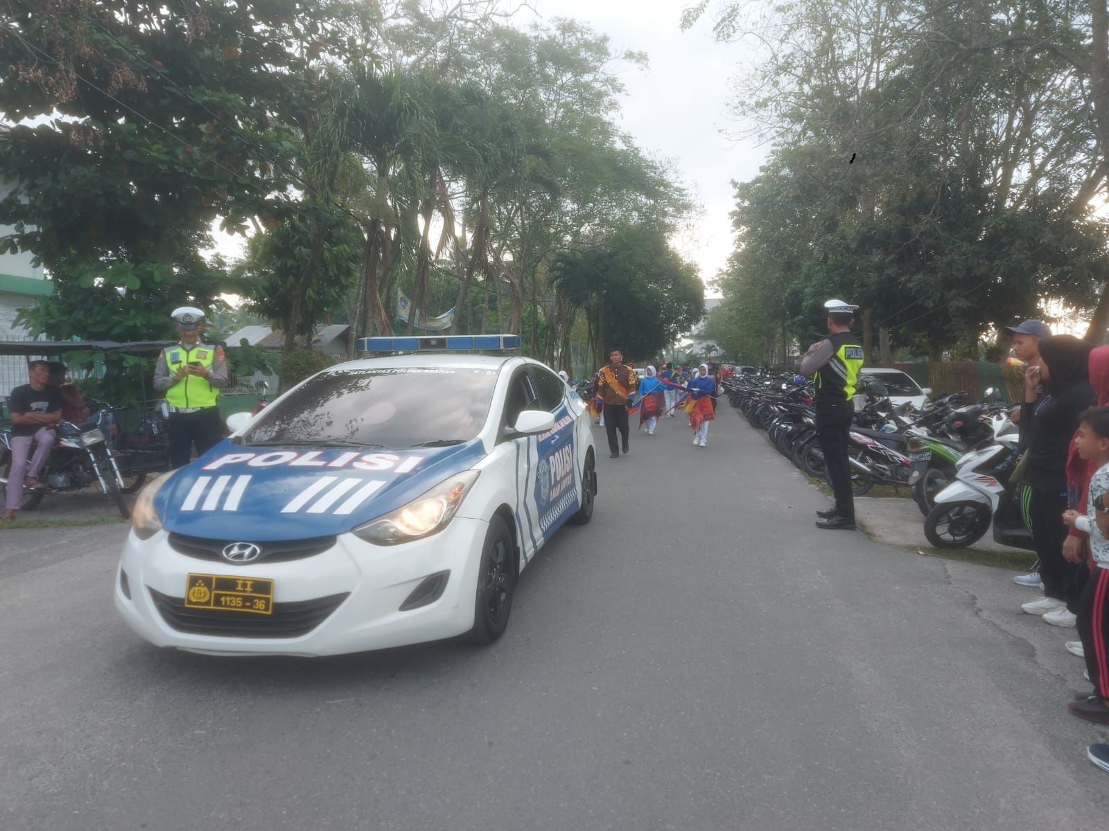 Polres Asahan Hadir Acara Pawai HAB ke 77 Kementerian Agama RI 