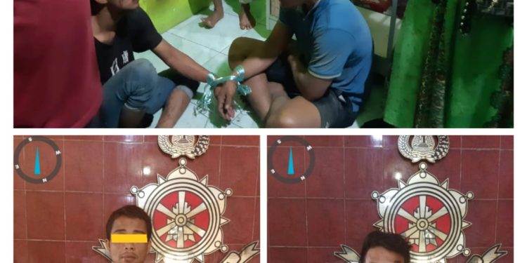 Kedua tersangka saat diamankan