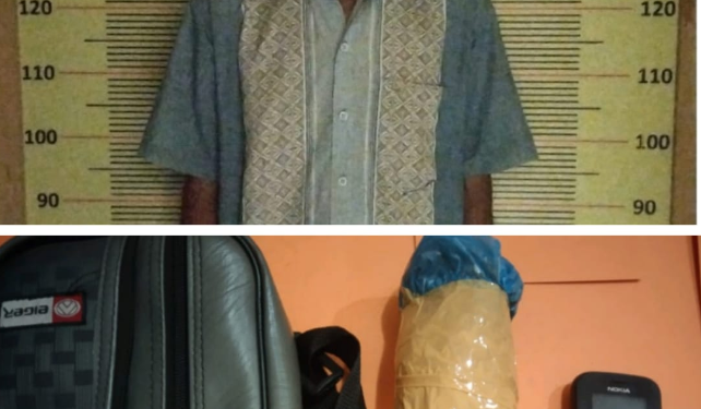 (Zatam/Taslab News)  Terduga pelaku dan barang bukti diamankan di Mako Polres Tapteng. 