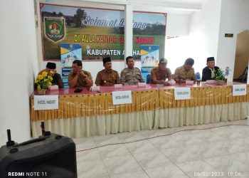 Pengambilan Sumpah dewan hakim MTQ ke 54 oleh camat Meranti