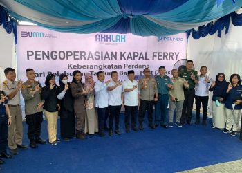 Kapolres Asahan Hadiri Pengoperasian Kapal Penumpang Trayek Pelabuhan Teluk Nibung