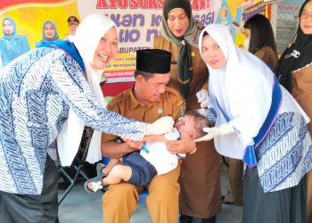 Camat Meranti Beserta Kaposiyan Hadiri Acara PIN Polio