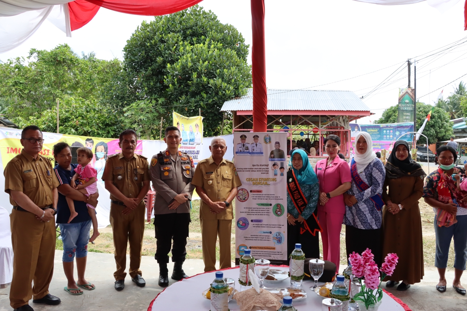 Hadiri Imunisasi Bersama Kapolres, Bupati: Sampai Sekarang Belum Ada Ditemukan pasien Polio di Asahan
