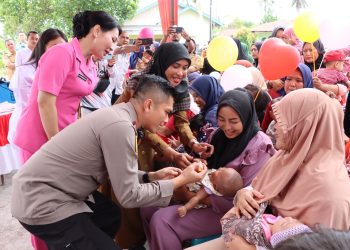 Hadiri Imunisasi Bersama Kapolres, Bupati: Sampai Sekarang Belum Ada Ditemukan Pasien Polio di Asahan