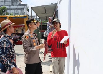Ini Pesan Kapolres Asahan, Saat Buka Lomba Mural Pemilu Damai 2024
