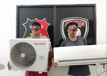 2 Pencuri AC di Kost Jalan Wahidin Kisaran Ditangkap Polisi
