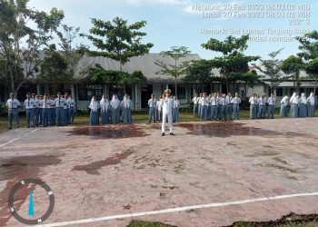 Sat Lantas Polres Tanjungbalai Bekali Pelajar SMKN 1 Tentang Teknik Mengendarai Sepedamotor