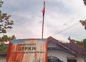 Kantor UPPKH Asahan Masih Kibarkan Bendera Merah Putih yang Kusam dan Robek