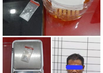 Nunggu Pelanggan, Anak Hessa Parlompongan Terciduk Bawa Sabu 