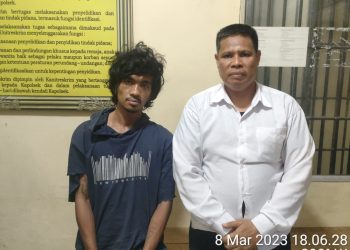 Curi Mesin Air Milik Pensiunan PNS, Pria Ini Ditangkap Personel Polsek Sei Tualang Raso