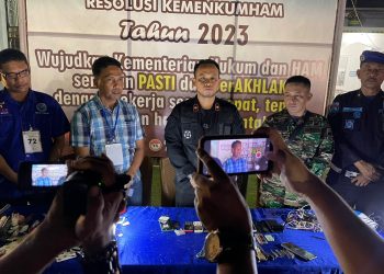 Sat Res Narkoba Polres Tanjungbalai Bersama Personil Lapas Kelas II B Gelar Razia Hunian Warga Binaan 