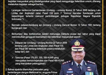 Kapolres Tanjungbalai Imbau Masyarakat Untuk Menjaga Kamtibmas