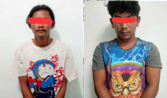 (Taslab News/Dzulfadli Tambunan) Terduga pelaku MA dan SA.