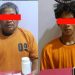 Kedua tersangka saat di kantor polisi