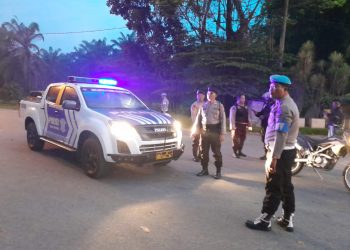 Satlantas Polres Asahan Rutin Lakukan Kamseltibcarlantas Selama Bulan Ramadhan